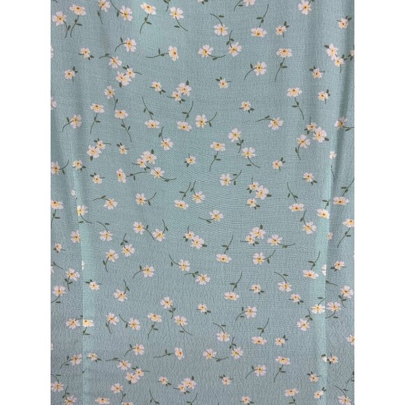 Elodie Womens Floral Button Down V-Neck Dress XS Mint Green Viscose/Rayon - Picture 7 of 11